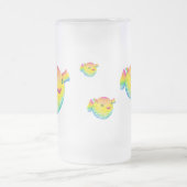 Kugelfisch Mattglas Bierglas (Mittel)