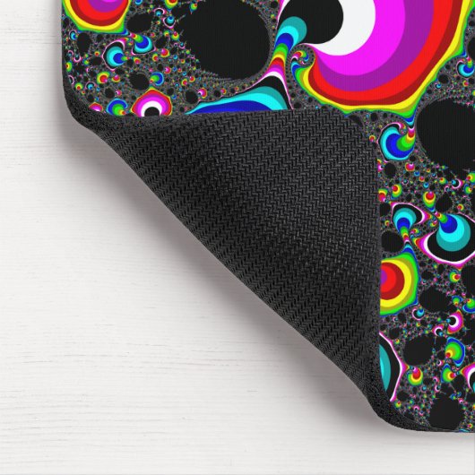 Kugelförmiger Regenbogen - Fraktal Mousepad (Ecke)