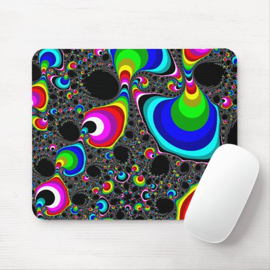 Kugelförmiger Regenbogen - Fraktal Mousepad (Mit Mouse)