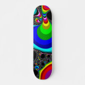 Kugelförmiger Regenbogen - Fraktal Skateboard (Vorne)