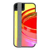 Kugelkerzenkunst Pop Incipio iPhone Geldbeutel-Hülle (Folio Rückseite)