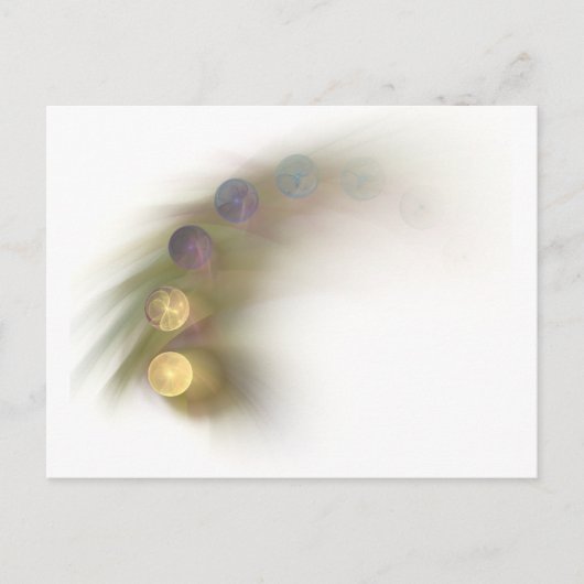 Kugeln in schöner Farbe Postkarte (Vorderseite)