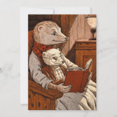 Kugeln lesen ein Buch Dankeskarte (Vorderseite)