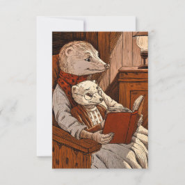 Kugeln lesen ein Buch Dankeskarte