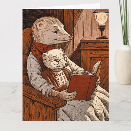 Kugeln lesen ein Buch Karte (Vorderseite)