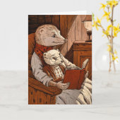 Kugeln lesen ein Buch Karte (Gelbe Blume)