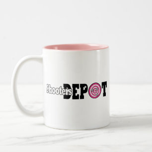 Kugeln, pink-logo1 zweifarbige tasse