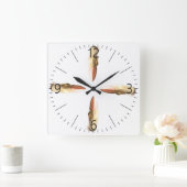 Kugeln Quadratische Wanduhr (Zuhause)