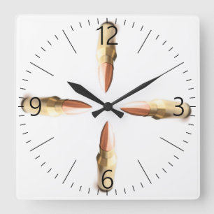 Kugeln Quadratische Wanduhr