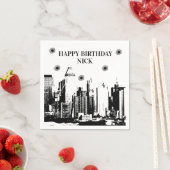 Kugeln und Gangster Party Napkins Serviette (Beispiel)