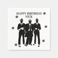 Kugeln und Gangster Party Napkins
