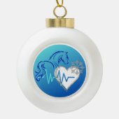 Kugelschmuck Winter Logo Keramik Kugel-Ornament (Vorderseite)