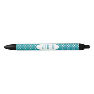 Kugelschreiber, blau/aquamarin und weiß kugelschreiber