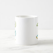 Kugelstoß-Stickman Kaffeetasse (Mittel)