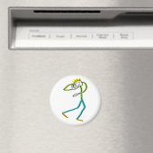 Kugelstoß Stickman Magnet (In Situ (Geschirrspüler))