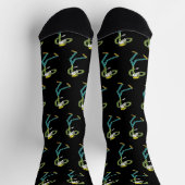 Kugelstoß-Stickman Socken (Oben)