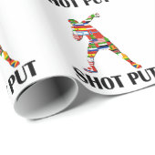 Kugelstoßen Geschenkpapier (Rolleneckpunkt)