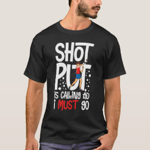 Kugelstoßen Werfen Leichtathletik Ballwerfer Tra T-Shirt