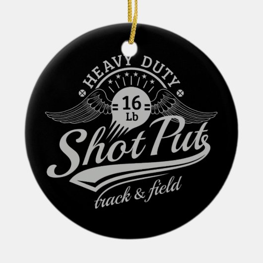 Kugelstoßenflügel Keramikornament (Vorne)