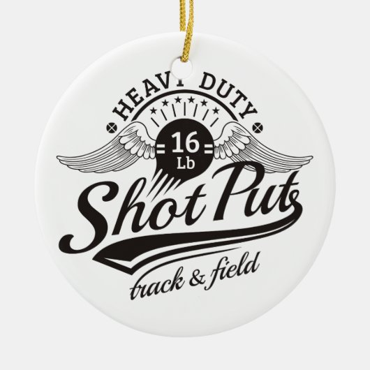 Kugelstoßenflügel Keramikornament (Vorne)