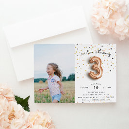 Kugeltyp | Foto Dritte Geburtstagspartei Einladung