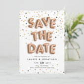 Kugeltyp | Save the Date Karte (Stehend Vorderseite)