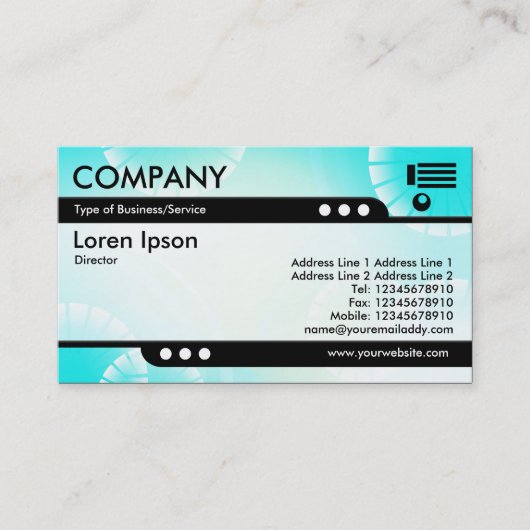 Kugelzug - Abstrakt 02 Visitenkarte (Vorderseite)