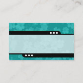 Kugelzug - Blume Textur - Aqua Blue (0ABAB5) Visitenkarte (Rückseite)