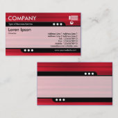 Kugelzug - rot gebürstete Textur Visitenkarte (Vorne/Hinten)