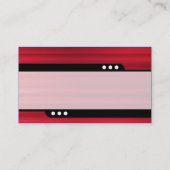 Kugelzug - rot gebürstete Textur Visitenkarte (Rückseite)