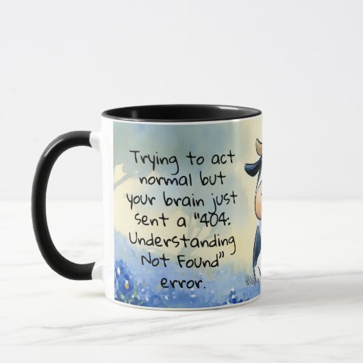 Kuh-404-Fehler Tasse (Links)