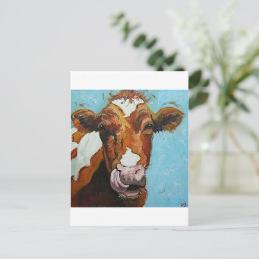 Kuh#427 Postkarte (Stehend Vorderseite)