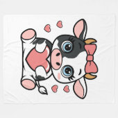 Kuh 60x80 Fleece Blanket (Vorderseite (Horizontal))