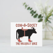 Kuh A Socky Postkarte (Stehend Vorderseite)