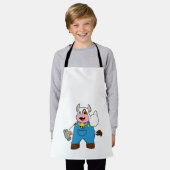 Kuh als Handwerker mit Hammer Schürze (Getragen)