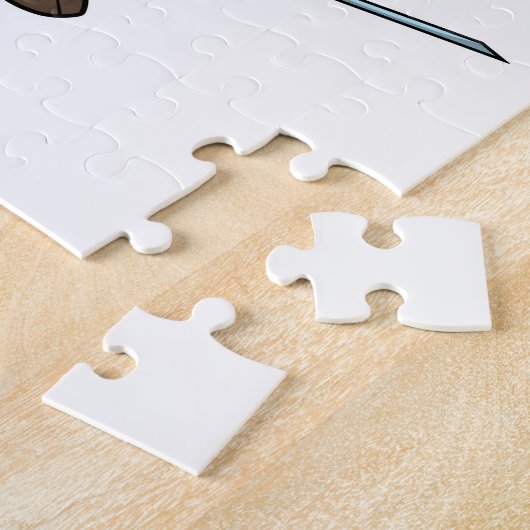 Kuh als Krankenschwester mit Herz und Spritze Puzzle (Seite)