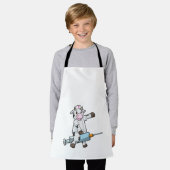 Kuh als Krankenschwester mit Herz und Spritze Schürze (Getragen)