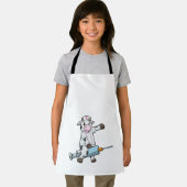 Kuh als Krankenschwester mit Herz und Spritze Schürze (Insitu)