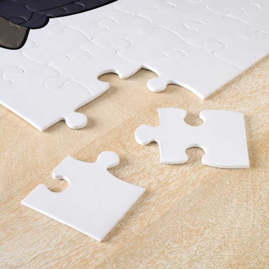 Kuh als Lehrer mit Krawatte Puzzle (Seite)