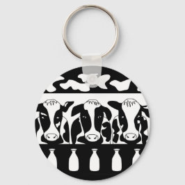 Kuh am Arbeitsplatz Schlüsselanhänger