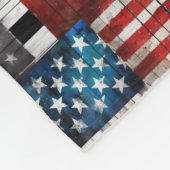 Kuh American Flag Folk Art Fleecedecke (Ecke)