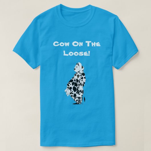 Kuh auf der Lose T-Shirt (Design vorne)