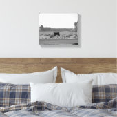 Kuh auf der Seite des Monumentals 8x10 Leinwanddruck (Insitu (Schlafzimmer))