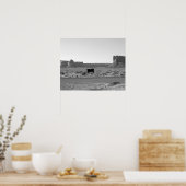 Kuh auf der Seite des Straßentals 16x20 Poster (Küche)