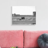 Kuh auf der Seite des Straßentals Tal 11x14 Leinwanddruck (Insitu (Wohnzimmer))