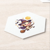 Kuh auf einem Broomstick Untersetzer (angewinkelt)