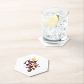 Kuh auf einem Broomstick Untersetzer (Vor Ort)