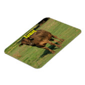 Kuh auf grüner Weide Magnet (Linke Seite)