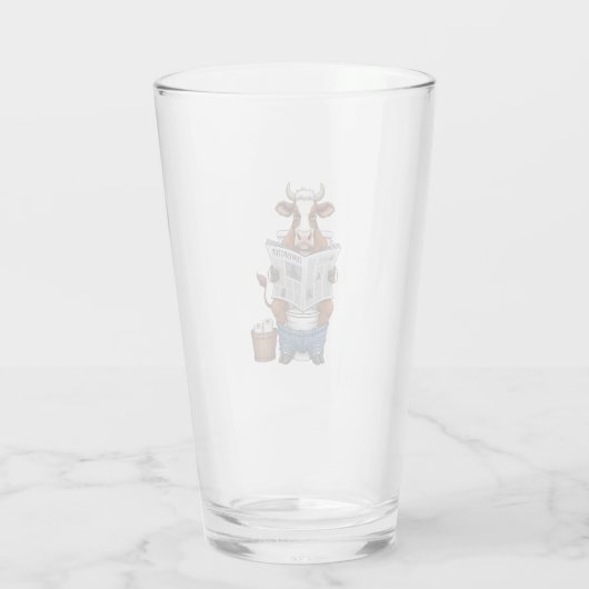 Kuh auf Toilette PNG, Landwirtschafts- und Nutztie Glas (Rückseite)