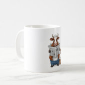 Kuh auf Toilette PNG, Landwirtschafts- und Nutztie Kaffeetasse (Vorderseite Links)